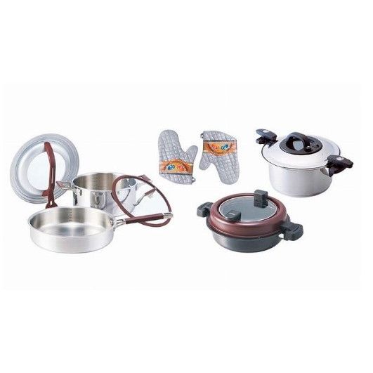 ＜m.design＞mデザイン 調圧鍋6点セット LA50B-SET